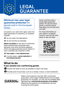 EU notice on the legal guarantee